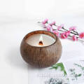 Bols de bougies de noix de coco naturelles bols décoratifs en bois